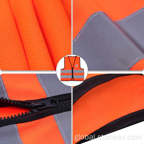 Orange Safety Vest Breathable Mesh Ansi Class 2 Safety Children Vest Factory